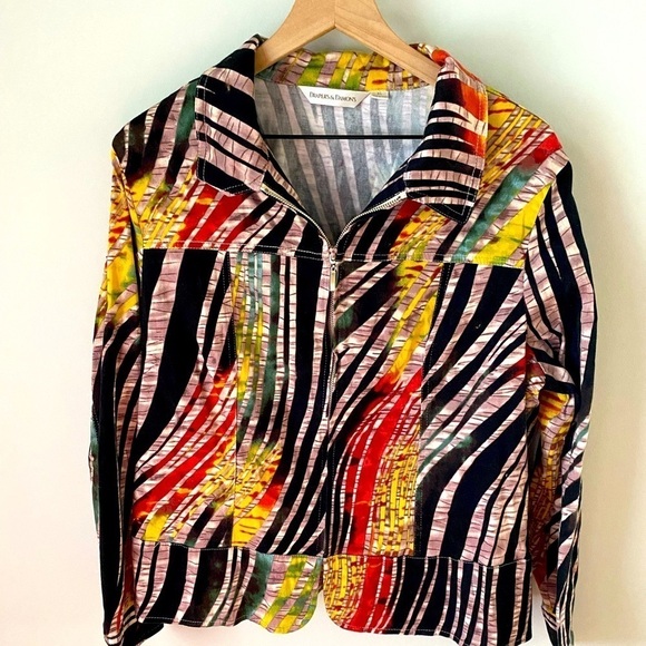 Drapers & Damons Forrest Through the Woods Full Zip Jacket Size XL Colorful - Picture 1 of 5